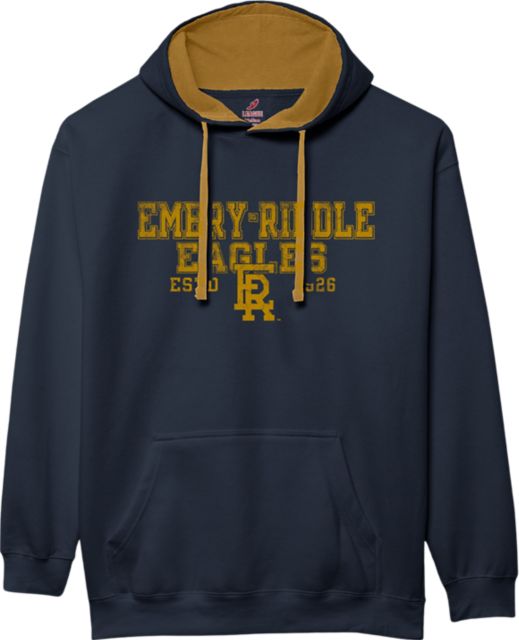 Embry Riddle Aeronautical University Eagles Colorblock Hooded Sweatshirt