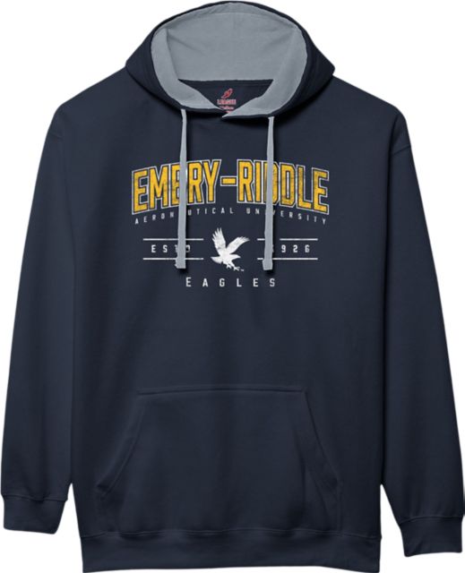 Embry Riddle Aeronautical University Eagles Colorblock Hooded Sweatshirt