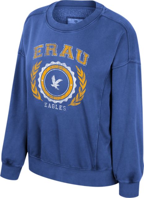 Embry Riddle Aeronautical University Eagles Girl's Night Oversized Crewneck Sweatshirt