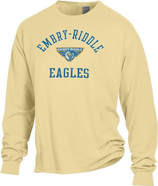 Embry Riddle Aeronautical University Garment Dyed Long Sleeve Tee Online Only Embry Riddle Aeronautical University