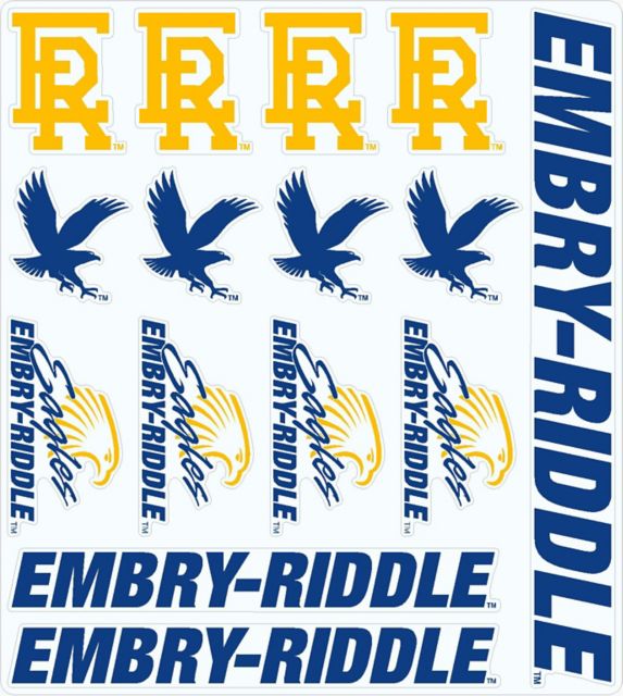 Embry Riddle Aeronautical University Eagles Sticker Sheet