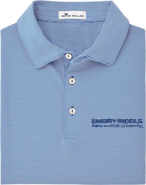 Embry Riddle Aeronautical University Stripe Polo