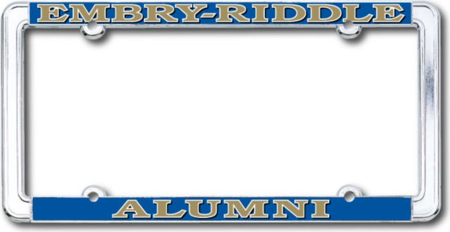 Embry Riddle Aeronautical University Alumni Thin Dome License Plate Frame