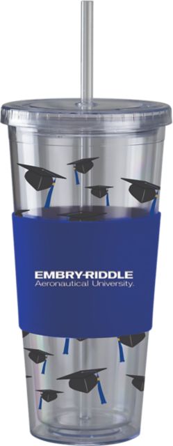Embry Riddle Aeronautical University Eagles Acrylic Tumbler with Straw