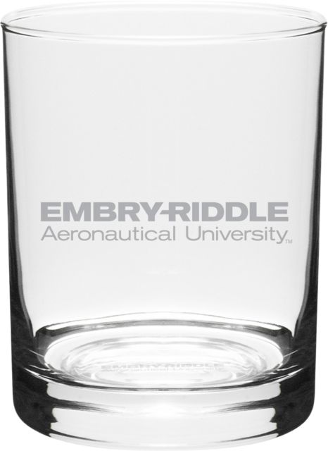 Embry Riddle Aeronautical University Eagles 14 oz. Double Old Fashioned Glass