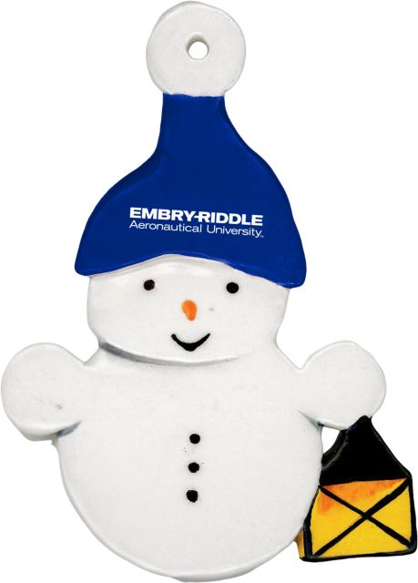 Embry Riddle Aeronautical University Snowman Ornament