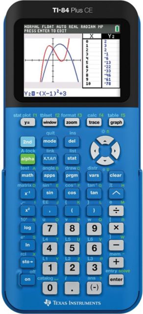 Texas Instruments TI-84 Plus CE Graphing Calculator BLUE: Cal Poly