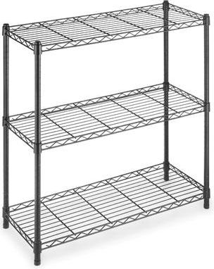 Whitmor Chrome Supreme Small 3-Tier Shelving Unit