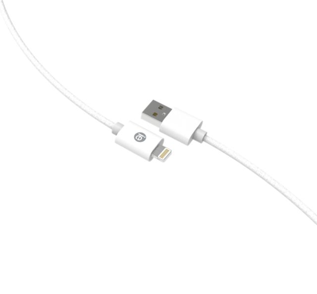 10ft Braided USB Lightning Cables - White - ONLINE ONLY