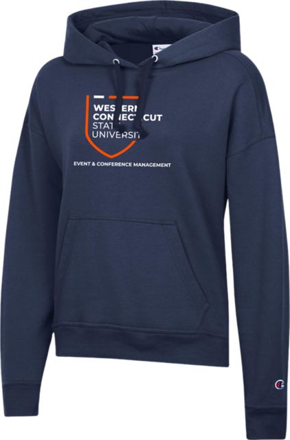 Western Connecticut State University Champion Womens Powerblend Pullover Hood State University Event and Conference Management - ONLINE ONLY