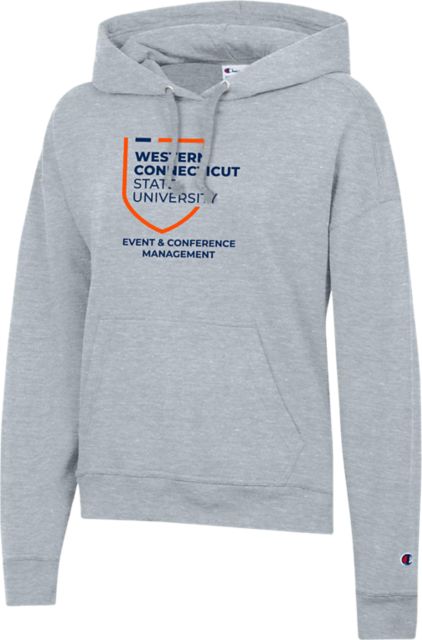 Western Connecticut State University Champion Womens Oxford Powerblend Pullover Hood State University Event and Conference Management - ONLINE ONLY