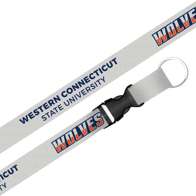Western Connecticut State University Wolves Lanyard with Buckle