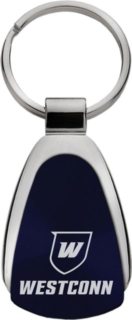 Western Connecticut State University Teardrop Keychain