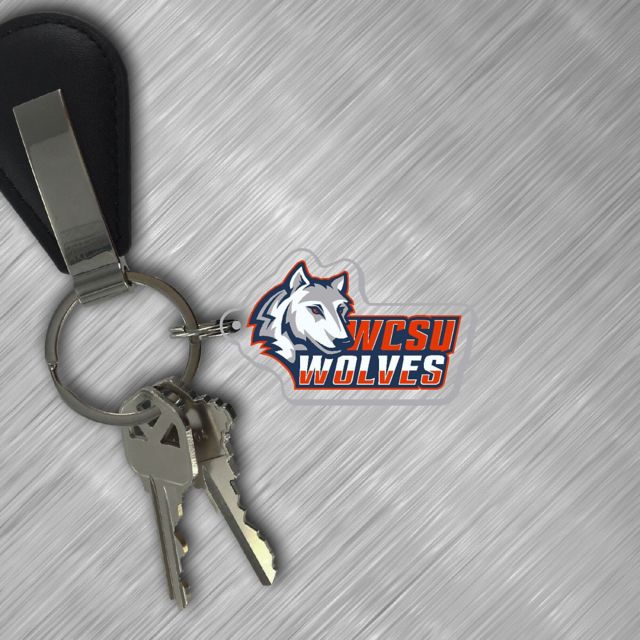 Western Connecticut State University Wolves Keychain