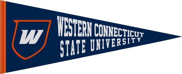 Western Connecticut State University 12"X30" Full Color Pennant