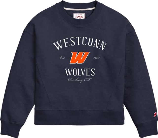 Western Connecticut State University Wolves Women's Boxy Crewneck Sweatshirt