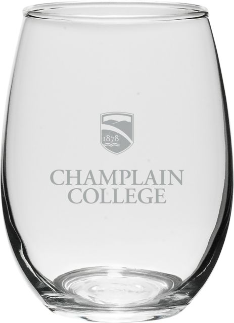Champlain College 21 oz. Wine Glass