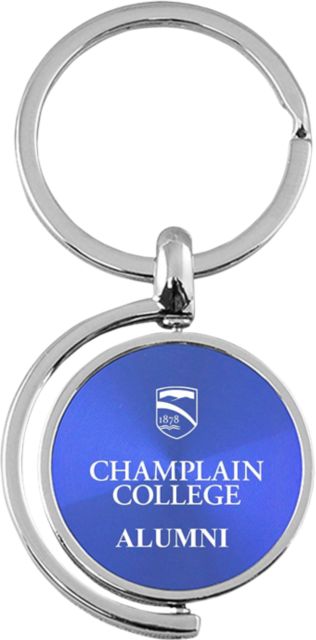 Champlain College Spinner Keychain