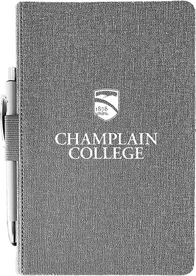 Champlain College Journal with Pen