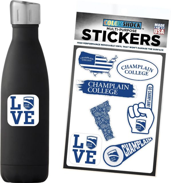 Champlain College 7.5'' x 7.5'' Sticker Sheet