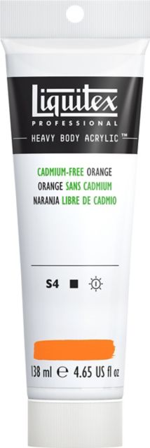 HB ACRYLIC 4.65OZ TUBE  CADMIUM FREE ORANGE