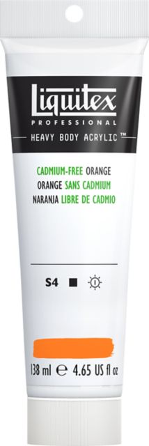 HB ACRYLIC 4.65OZ TUBE  CADMIUM FREE ORANGE