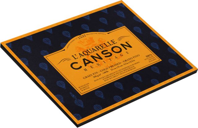 L'Aquarelle Canson Héritage Hot Press Watercolor Paper Pad — ArtSnacks