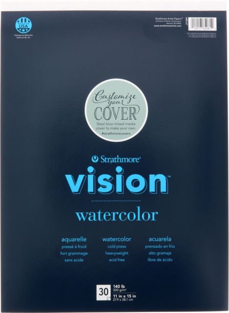 VISION WATERCOLOR PAD 11X15 30 SHEETS