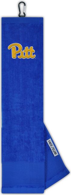 University Of Pittsburgh Tri-Fold Embroidered Golf Towel- ONLINE ONLY