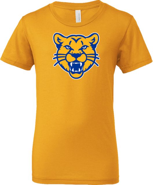 University of Pittsburgh - Johnstown Bella + Canvas Youth Jersey T-Shirt Mountain Cat Mascot - ONLINE ONLY
