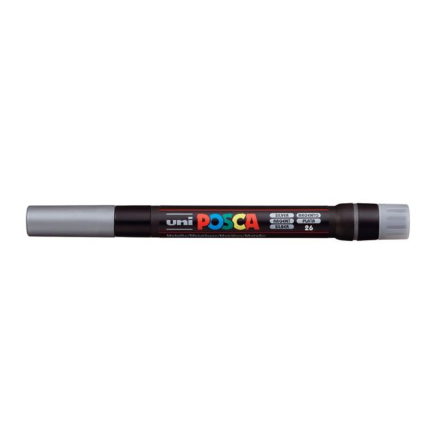 Posca Paint Marker PCF-350 Brush Silver