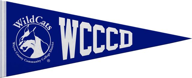 Wayne County Community College District 12"X30" Full Color Pennant