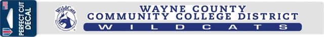 Wayne County Community College District Wildcats 2x17 Decal