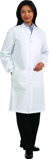 Unisex 80/20 Poplin 41'' Snap Front Lab Coat S