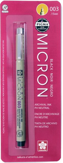 MICRON PEN .15MM BLACK