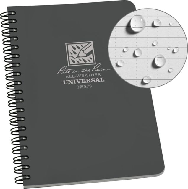 4 5/8 x 7 Side Spiral Notebooks Gray
