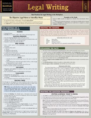 Legal Writing (update & expansion)