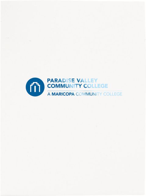 Paradise Valley Community College Gloss Paper Folder