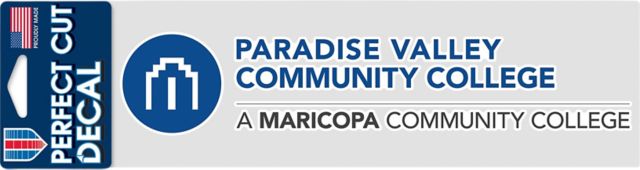 Paradise Valley Community College 3'' x 10'' Perfect Cut Decal