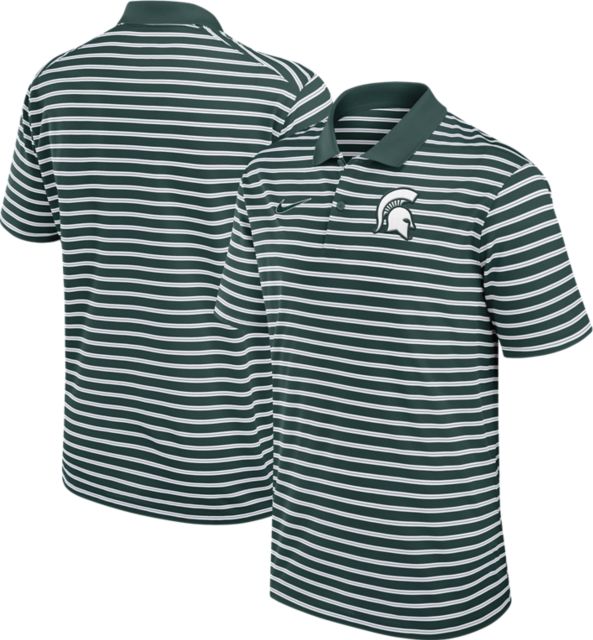 Michigan State University Striped Polo
