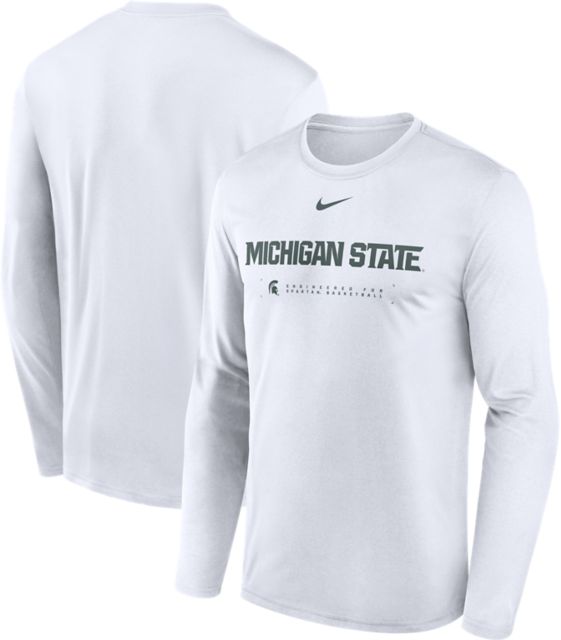 Michigan State University Spartans Basketball Dri-Fit Legend Long Sleeve Shooting Shirt