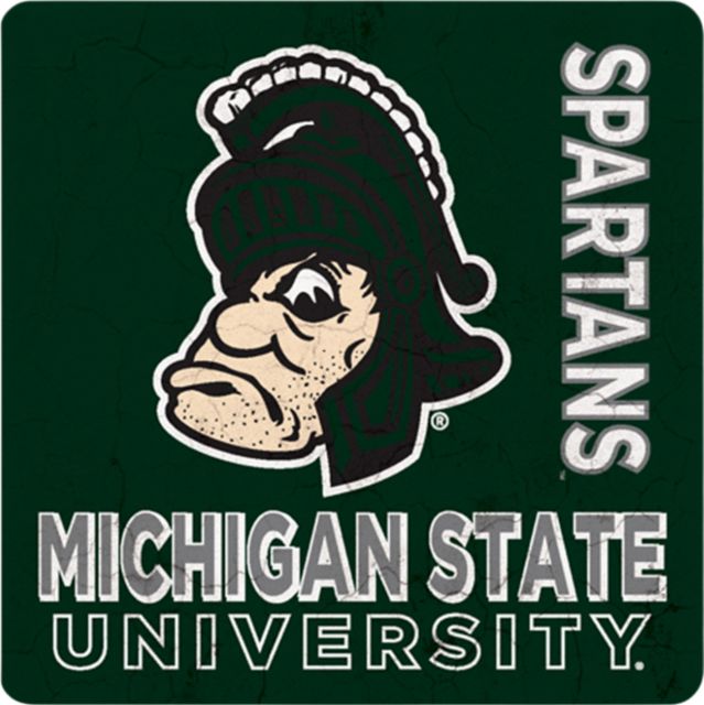 Michigan State University Spartans 4" x 4" Coaster