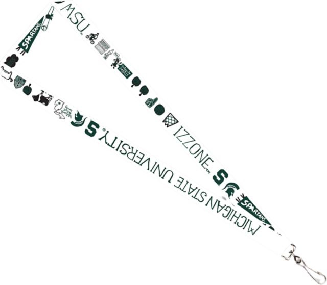 Michigan State University Julia Gash 3-4'' Satin Lanyard