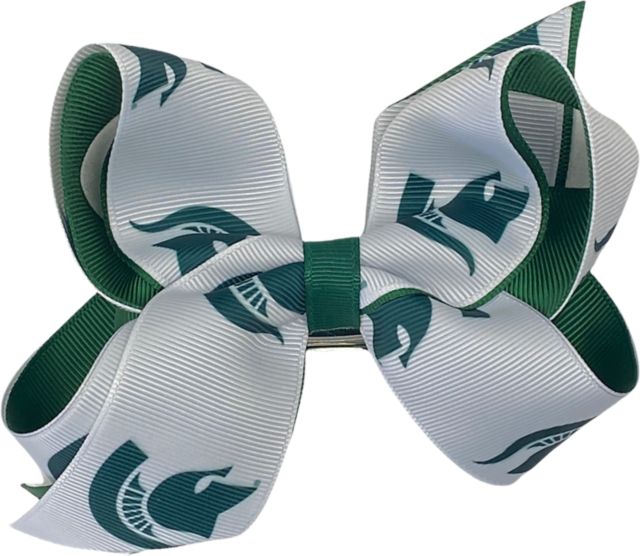 Michigan State University Spartans Child 2-Toned Hairbow