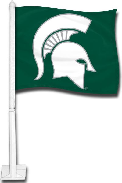 Michigan State University Car Flag