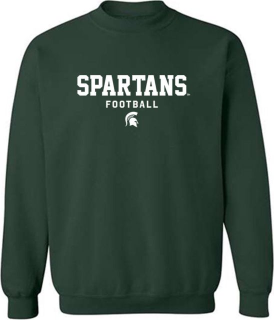 Michigan State University Football Player Name Crewneck Sweatshirt