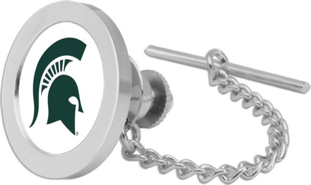 CSI Silver Tie Tack/Lapel Pin Gift Boxed With Colored Medallion - ONLINE ONLY