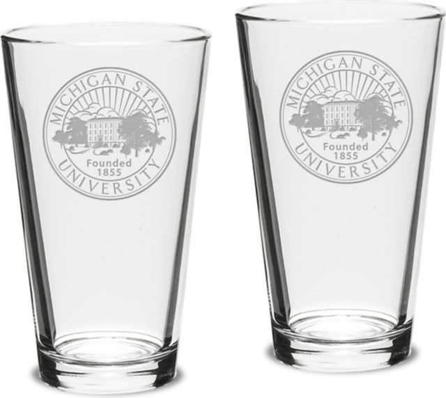 Set of 2 Crystal Mixing Glasses - 16 oz- ONLINE ONLY
