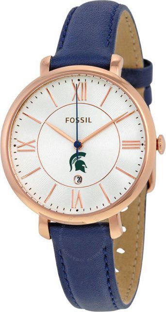 Fossil Jacqueline Navy Leather Watch - ONLINE ONLY