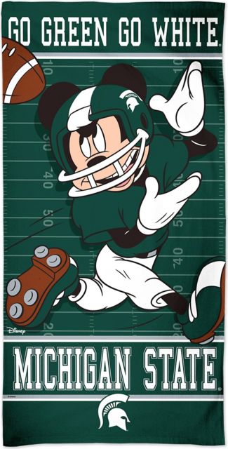Michigan State University 30''X60'' Beach Towel -Mickey Mouse - ONLINE ONLY